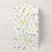 Elegant  Floral Wedding Invitation | Editabl All In One Einladung (Außenbereich)