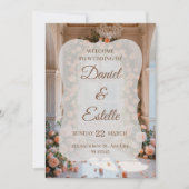 Elegant Floral Wedding Invitation | Editable Weddi Einladung (Vorderseite)