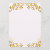 Elegant Floral Wedding Invitation Einladung (Rückseite)