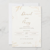 Elegant Floral Wedding Invitation Einladung (Vorderseite)