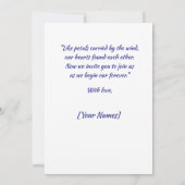 🌸 Elegant Floral Wedding Invitation 🌸 Einladung (Rückseite)