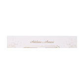 Elegant Floral Wedding Invitation Einladungsbanderole (Flach)
