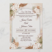 Elegant Floral Wedding Invitation Modern card Einladung (Vorderseite)