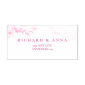 Elegant Floral Wedding Invitation Permastempel (Design)