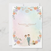 Elegant Floral Wedding Invitation | Romantic Garde Einladung (Rückseite)