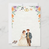 Elegant Floral Wedding Invitation | Romantic Garde Einladung (Rückseite)