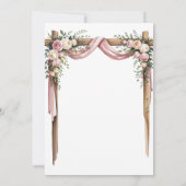 Elegant Floral Wedding Invitation | Romantic Garde Einladung (Rückseite)