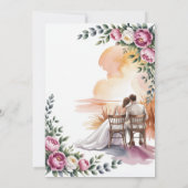 Elegant Floral Wedding Invitation | Romantic Garde Einladung (Rückseite)