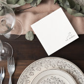 Elegant Floral Wedding Napkin Serviette