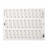 Elegant Floral Wedding Return Address Label (Vorne)