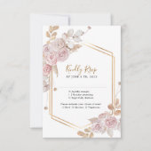 Elegant Floral Wedding RSVP (Vorderseite)