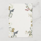 Elegant Floral Wedding RSVP Card | Watercolor (Rückseite)