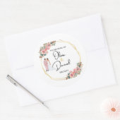 Elegant Floral Wedding Sticker (Umschlag)