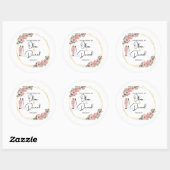 Elegant Floral Wedding Sticker (Blatt)