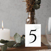 Elegant Floral Wedding Table Number Tischnummer