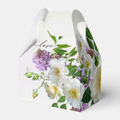 Elegant Floral Wedding Vielen Dank für Ihr Interes Geschenkschachtel (Rückseite)