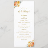 Elegant Floral Wedding With Spring Flowers Programm (Vorderseite)