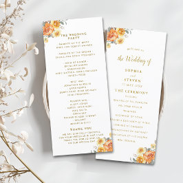 Elegant Floral Wedding With Spring Flowers Programm