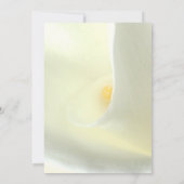 Elegant Floral White Calla Lily Save the Date Einladung (Rückseite)
