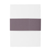 Elegant Floral White Daisies Monogram Wedding Einladungsbanderole (Rückseitenbeispiel)