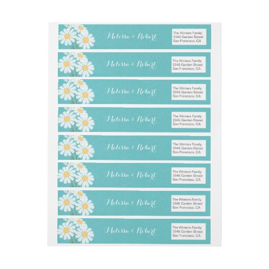 Elegant Floral White Daisies Wedding (Bogen)