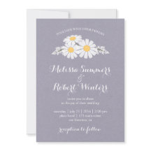 Elegant Floral White Daisies Wedding