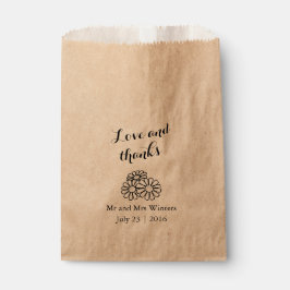 Elegant Floral White Daisies Wedding Geschenktütchen