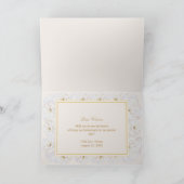 Elegant Floral, wirst du Brautjungfer sein? Dankeskarte (Innenseite)