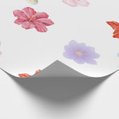 Elegant Floral Wrapping Paper Geschenkpapier (Ecke)