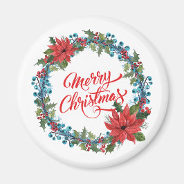 Elegant Floral Wreath | Magnet