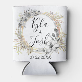 Elegant Floral Wreath Wedding Dosenkühler