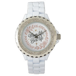 Elegant florale Watch Junge Mutter Geschenk Idee Armbanduhr