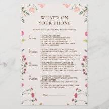 Elegant floralrosa Grün Was auf dem Handyspiel ist