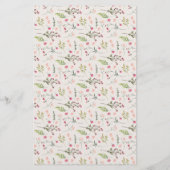 Elegant floralrosa Grün Was auf dem Handyspiel ist (Rückseite)