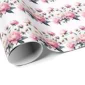 Elegant Florals Geschenkpapier (Rolleneckpunkt)