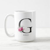 Elegant Florals Gigi Moderne 15oz Kaffee Tasse (Links)