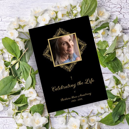 Elegant Flourish Sophisticated Golden Ornament  Einladung