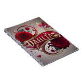 Elegant Flower Art with Gold Accents Notizblock (Rechte Seite)