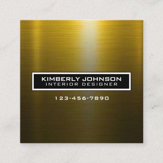 Elegant Flower Design Minimalist Editable Square B Quadratische Visitenkarte (Vorderseite)