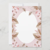 Elegant Flower Dusty Pink Whimsical Baby Shower Einladung (Rückseite)