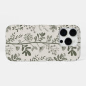 Elegant Flower Garden Reverie Modern Botanical iPhone Hülle (Rückseite (Horizontal))