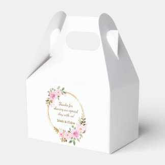 Elegant Flower Wreath Wedding Favor Box Geschenkschachtel