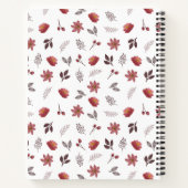 Elegant Flowers Baby Shower Gift List Notebook Notizblock (Rückseite)