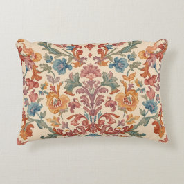 Elegant, Flowers Ornaments,Pink, Peach,Orange Blue Dekokissen