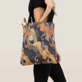 Elegant Flowing Florals in Warm Gold & Peach Tasche (Von Nahem)
