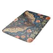 Elegant Flying Bat William Morris Inspiriert Badematte (Schrägansicht)