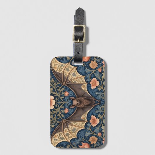 Elegant Flying Bat William Morris Inspiriert Gepäckanhänger (Vorderseite Vertikal)