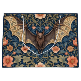 Elegant Flying Bat William Morris Inspiriert Große Geschenktüte