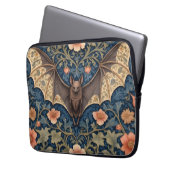 Elegant Flying Bat William Morris Inspiriert Laptopschutzhülle (Vorderseite Links)
