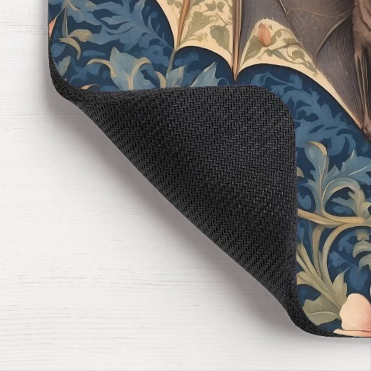 Elegant Flying Bat William Morris Inspiriert Mousepad (Ecke)